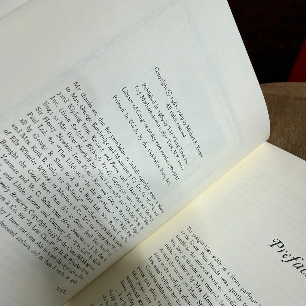 PARLOUR POETRY A Casquet of Gems Illustrated Book Viking Press  1969 HC/DJ